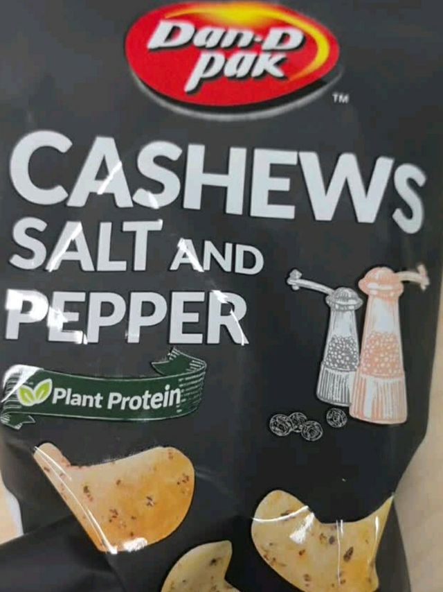 丹帝黑胡椒味咸脆腰果：40g装越南进口零食

 