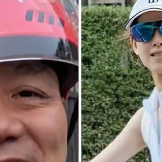 章泽天骑单车打网球，与刘强东穿情侣 On 昂跑，少女感满满