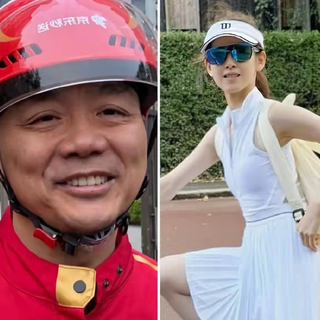 章泽天骑单车打网球，与刘强东穿情侣 On 昂跑，少女感满满