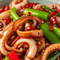 爆炒鱿鱼，鲜辣Q弹