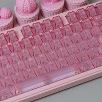 键盘越粉，打人越狠！当猛男遇上 ATK A87 桃夭粉键盘