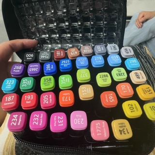 晨光 40 色马克笔：娃画画超爱用，还送勾线笔！​