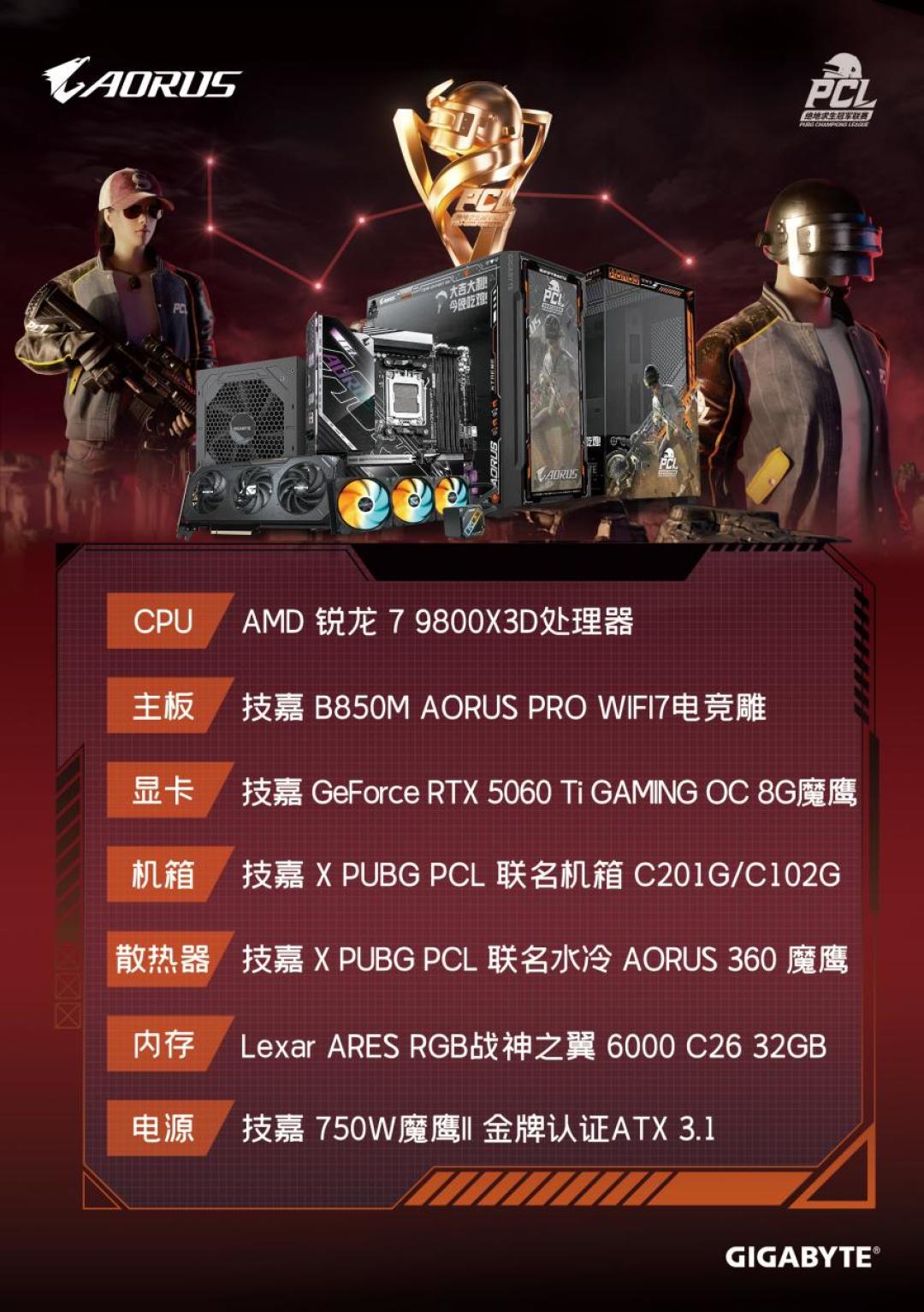 技嘉AORUS助力2025 PCL秋季赛:专业电竞装备护航顶级赛事