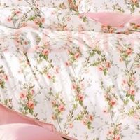 富安娜床上四件套纯棉100%全棉床单床品套件单双人被套汐颜203*229cm