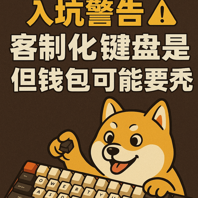 入坑警告⚠️：客制化键盘真香，但钱包要掏光，智商税与真香时刻