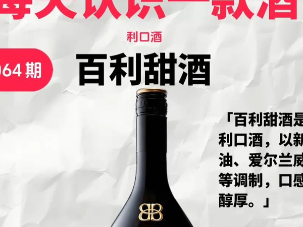 每天认识一款酒I百利甜酒