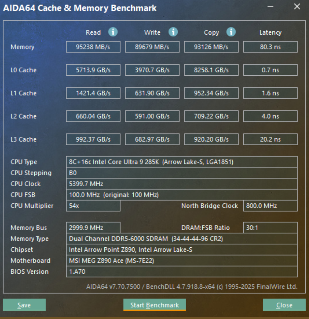 芝奇Trident Z5 Neo RGB DDR5-6000 CL34 64GB×2内存评测:大容量也带劲
