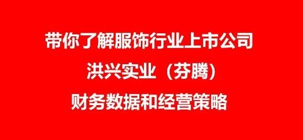 一文带你了解上市公司广东洪兴实业（家居内衣服饰芬腾）年度财务数据及经营策略分析