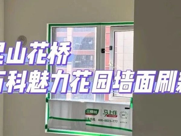昆山花桥万科魅力花园南区墙面开裂翻新