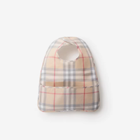 👶🏻萌娃时尚必备！博柏利婴儿格纹棉质围兜来袭✨