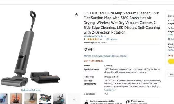 顺造 OSOTEK H200 Pro 洗地机超低价格出货2000台