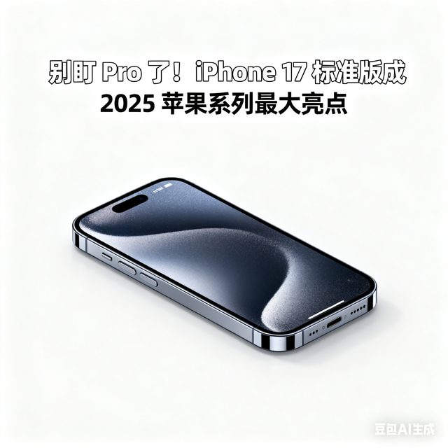 别盯 Pro 了！iPhone 17 标准版成 2025 苹果系列最大亮点