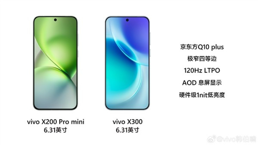 vivo X300小屏旗舰配置曝光:顶级直屏与超声波指纹升级