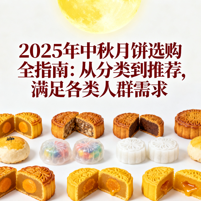 2025年中秋月饼选购全指南：从分类到推荐，满足各类人群需求