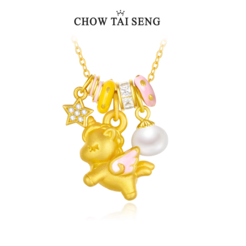梦幻独角兽，颈间的璀璨浪漫 —— 周大生独角兽项链女款