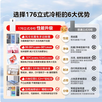 美的 176L 立式冰柜：家庭储鲜的理想之选