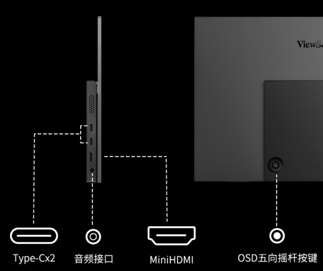 灵动随行便捷随心 优派VX14P1-3K-OLED便携屏解锁视觉新体验