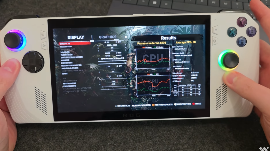 性能直线上升,初代 ROG Ally 开启 Xbox 全屏模式实测结果出炉