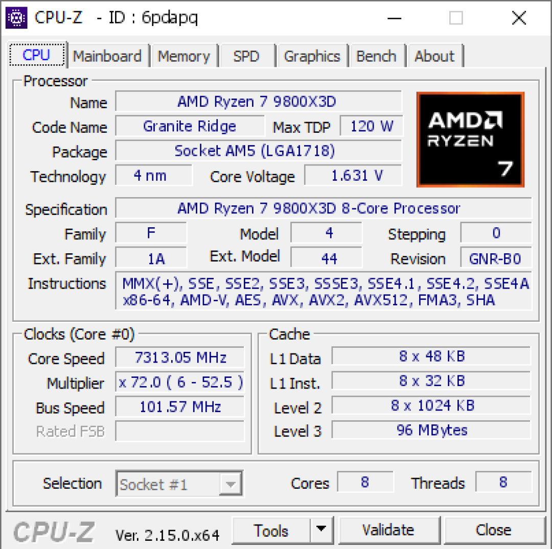 技嘉X870 AORUS Tachyon加持:锐龙7 9800X3D超频新世界纪录!突破7.3GHz大关