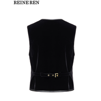 ✨REINEREN  | 黑色丝绒复古马甲，演绎女性魅力新篇