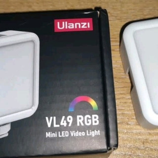 ulanzi优篮子 VL49RGB（白）磁吸全彩补光灯便携LED口袋双色温