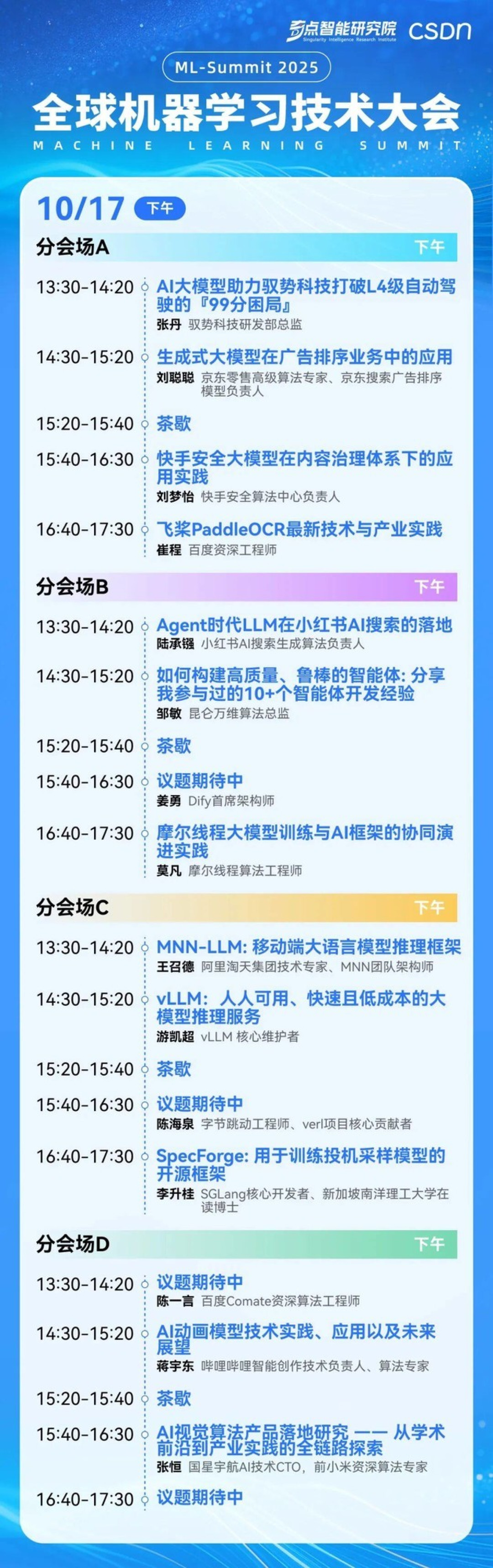 GPT-5共同发明人重磅加盟,2025全球机器学习技术大会全日程官宣