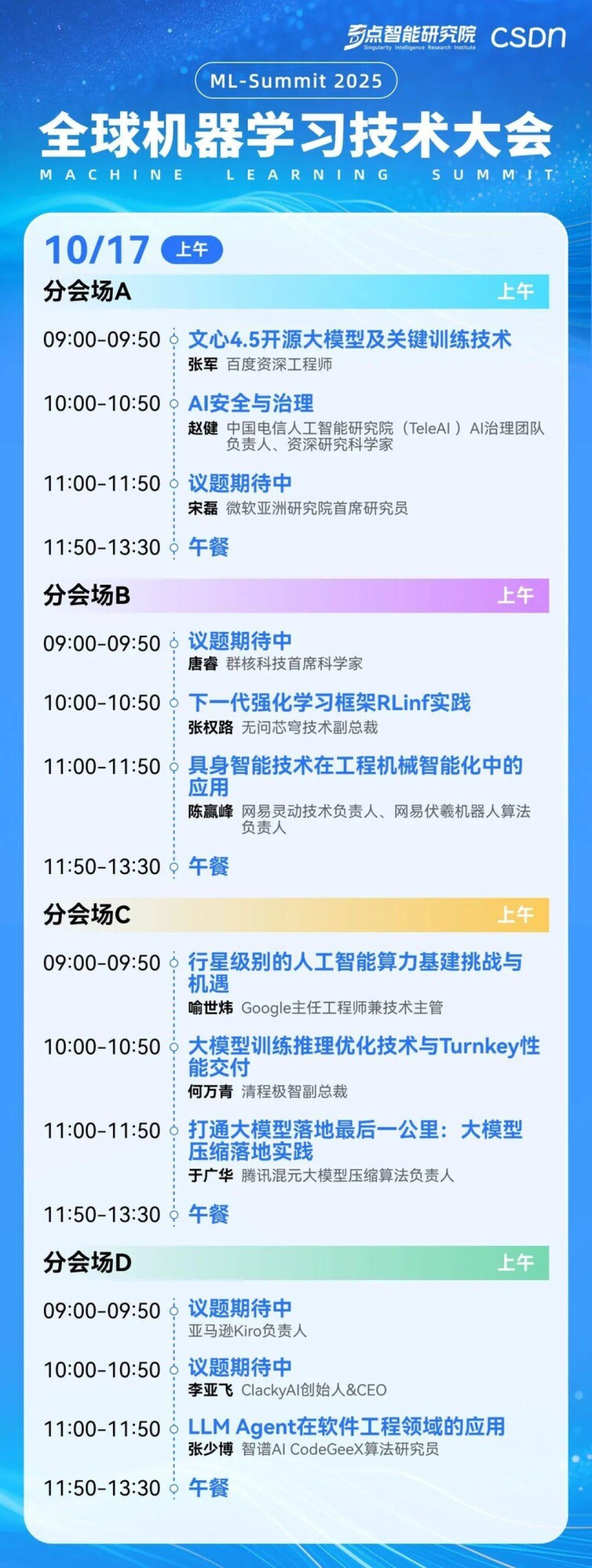 GPT-5共同发明人重磅加盟,2025全球机器学习技术大会全日程官宣
