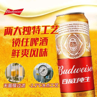 百威纯生啤酒，聚会休闲佳选