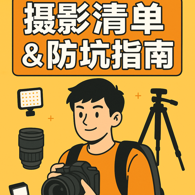新手必看！摄影入门器材清单与防坑指南，一篇就够