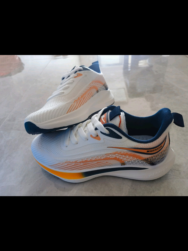 回力(Warrior)运动鞋男舒适轻便跑步鞋透气飞织男鞋 G497C 白/绿 