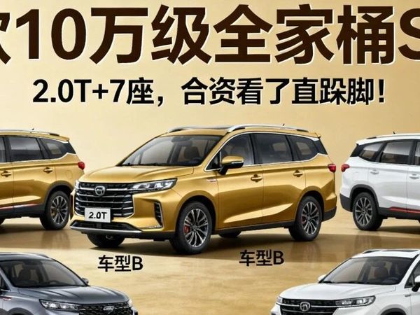 六款10万级＂全家桶＂SUV：2.0T+7座，合资看了直跺脚！