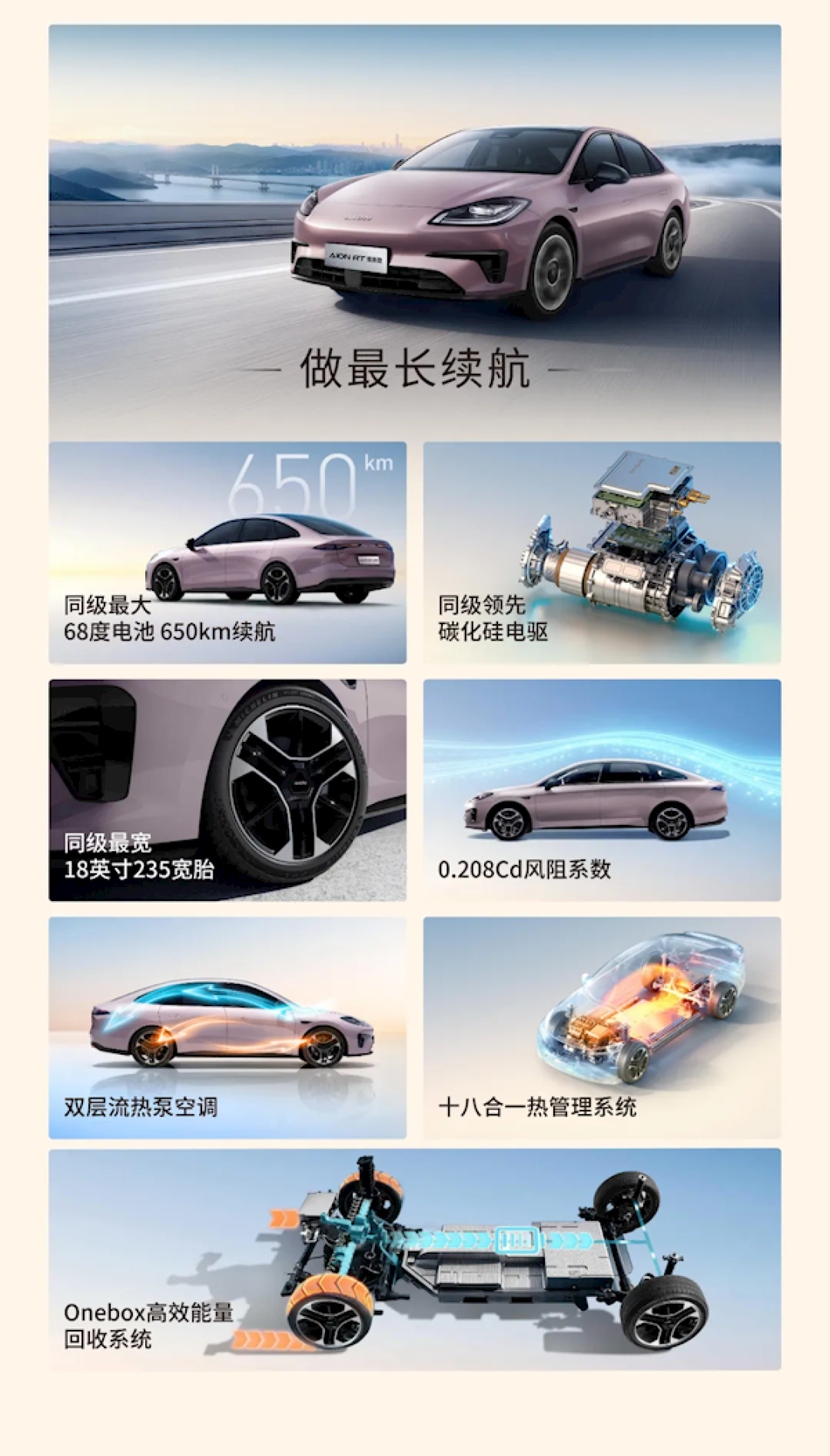 尺寸大过Model 3 增配还降价!埃安RT焕新版上市:9.98万起