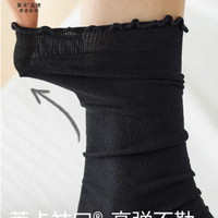 夏日小皮鞋的灵魂搭档！这组花边堆堆袜让穿搭精致度直接拉满