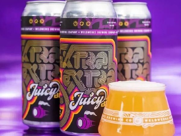 精酿试喝:美国焊接工坊酿造'双倍额外多汁部分'浑浊双倍干投酒花IPA