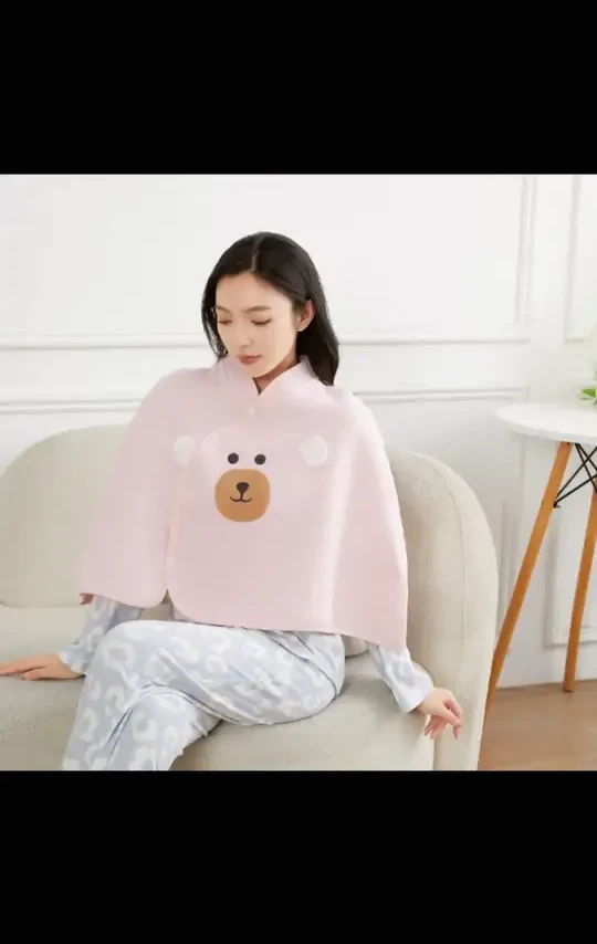 加长加宽四季空气棉月子披肩颈椎坎肩办公室毛毯孕产妇坐月子#月子披肩 #孕产妇用品 #空气棉毛毯 #颈椎保暖 #办公室好物