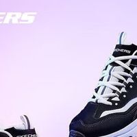 斯凯奇奥利奥|秋季黑白老爹鞋复古熊猫鞋透气厚底增高运动鞋