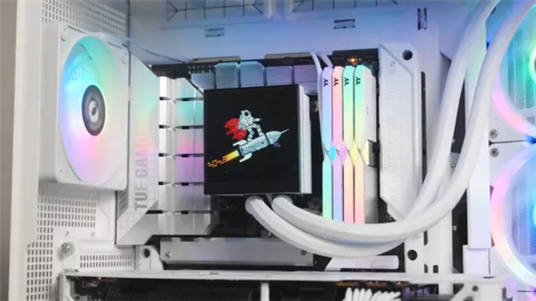 这也能用上AI！Tt为MagFloe Ultra水冷屏幕加入AI功能：实现自定义背景