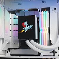 这也能用上AI！Tt为MagFloe Ultra水冷屏幕加入AI功能：实现自定义背景