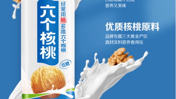 六个核桃植物蛋白核桃乳：每一口都是自然馈赠的营养与醇香
