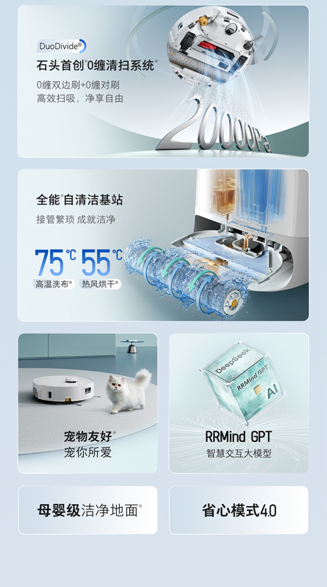 石头P20活水版洗地机器人