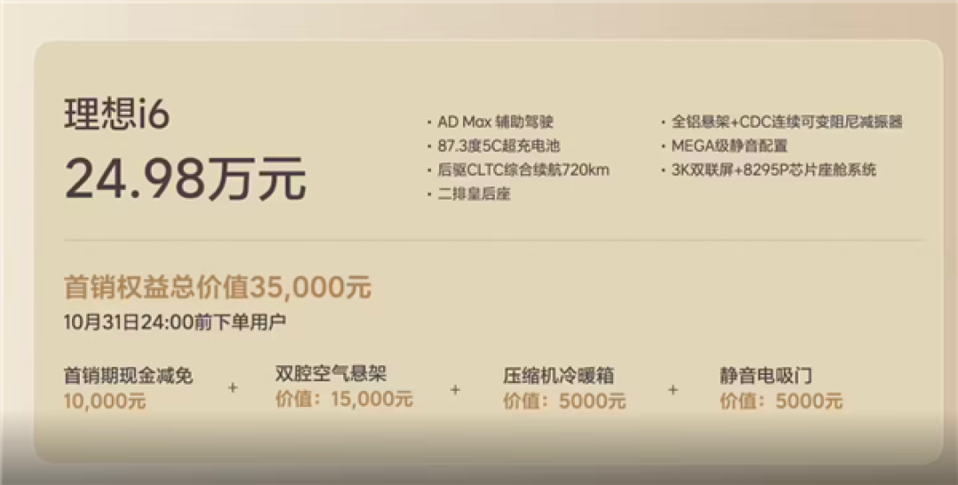 理想i6爆单了 李想:i6今年产能大概率无法满足需求
