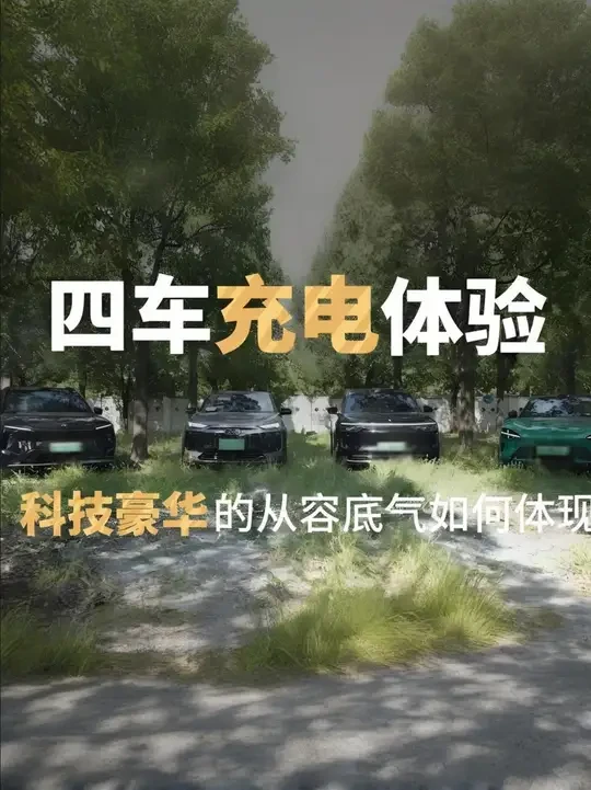 四车充电体验：科技豪华的从容底气如何体现？ 2025年各家新能源产品已经过了多轮迭代，续航焦虑是否还影响用户的购买决策？最近我测试了最受欢迎的四款新能源产品，他们的技术路线各有差异，也形成了各自的品牌