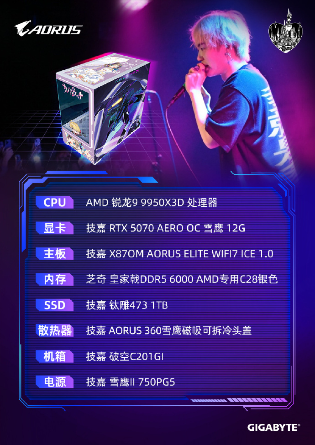 技嘉AORUS全明星计划持续发力：跨界联动多领域名人 定制全家桶主机彰显实力