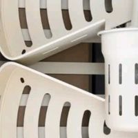 四季沐歌奶油风太空铝毛巾架免打孔浴室置物架卫生