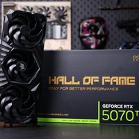 影驰RTX 5070 Ti HOF OC LAB黑魂X 纯黑哑光，旗舰性能