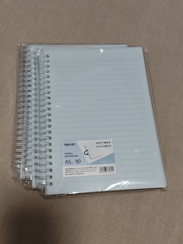 得力螺旋线圈本，高效记录，随行灵感！