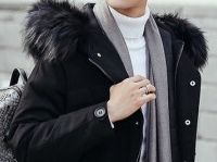 男士大衣搭配经典围巾指南