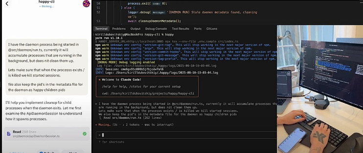 这个 github 项目牛逼！在手机上用 claude code 或 codex。
