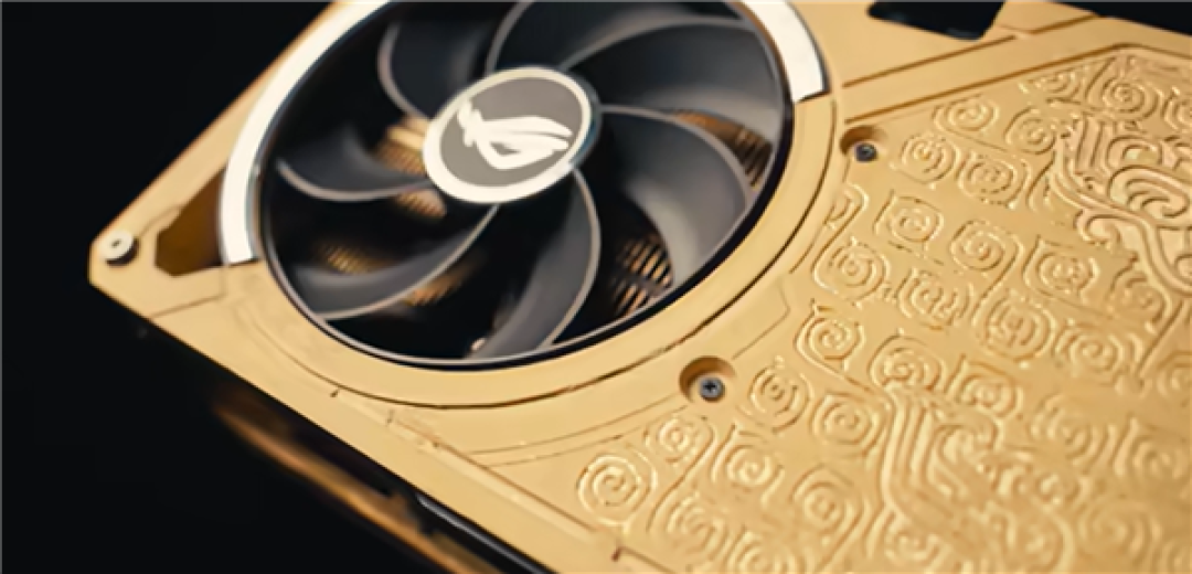 揭秘全球唯一黄金版RTX 5090D!6公斤黄金 神秘大佬买走