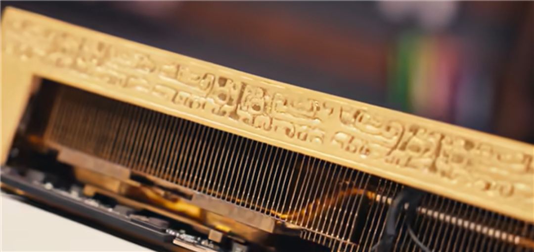 揭秘全球唯一黄金版RTX 5090D!6公斤黄金 神秘大佬买走